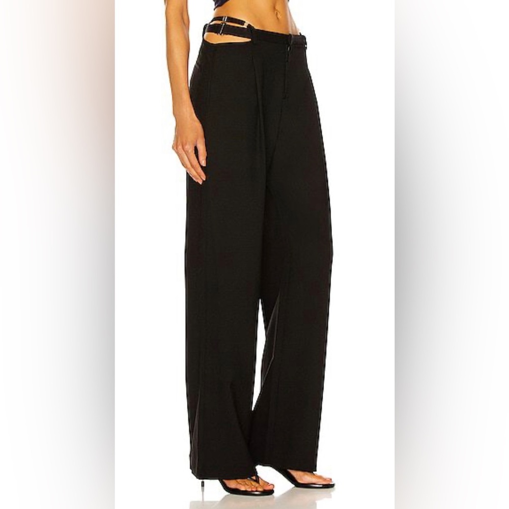 Dion Lee, NWT, Lingerie Wool Black Trouser, Size Medium